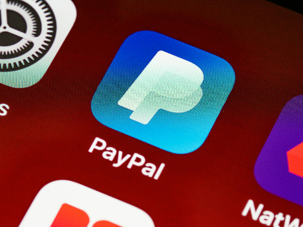 PayPal app on smartphone screen