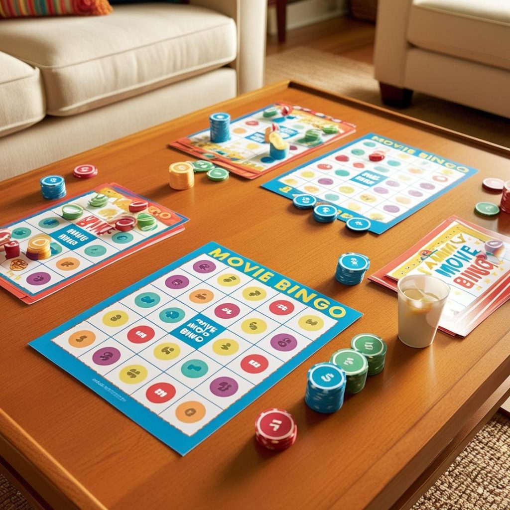 Try using fun interactive games to add some excitement to movie night. 